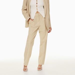 Aritzia Wilfred Ibiza pant in heather oat beige size 2 regular length NWT!